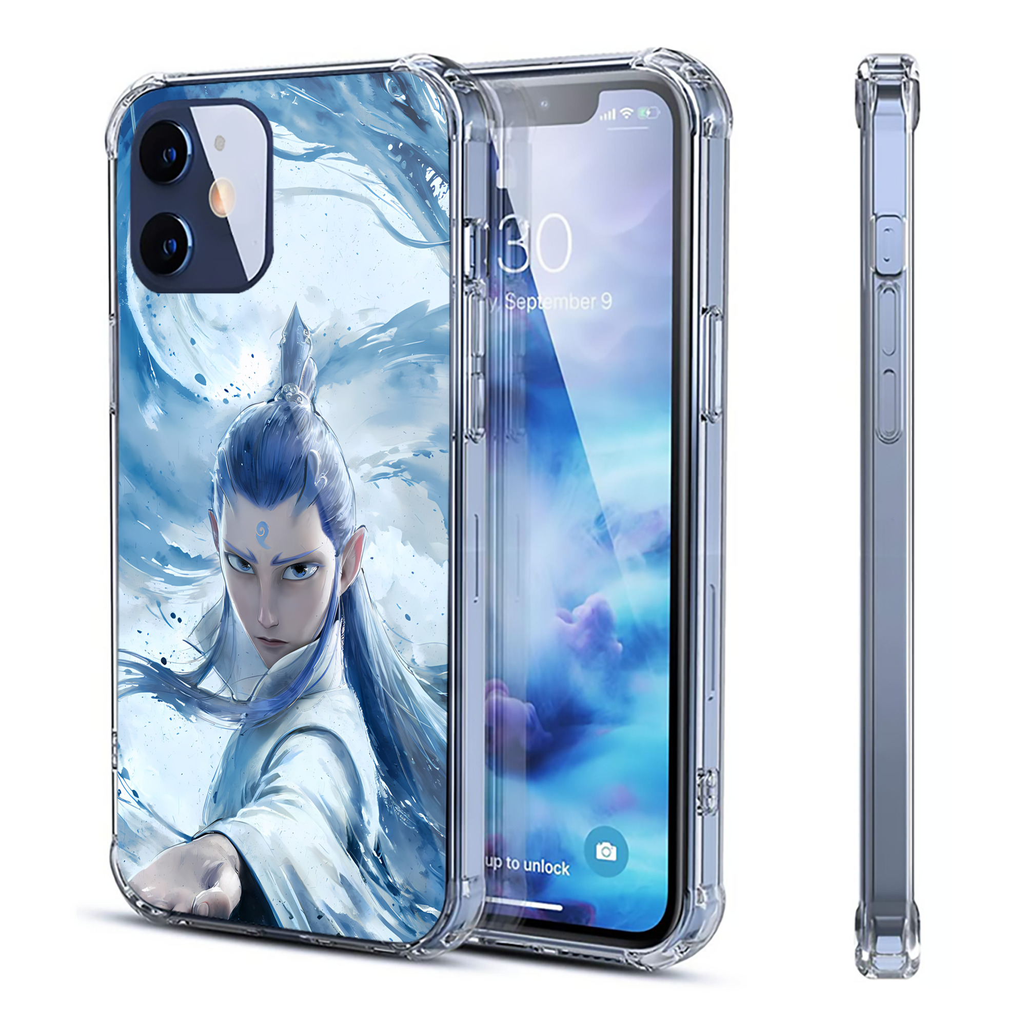 （画像用） Ne Zha 2 ナタ 魔童の大暴れ 【iPhone 12シリーズ対応】透明スマホケース（クリアソフトケース）